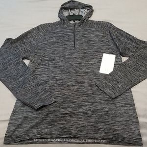 Heathered Black Large Metal Vent Tech Hoodie Lulu